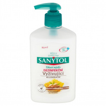 Sanytol dezinfekční mýdlo 250ml regenerační vyživující foto